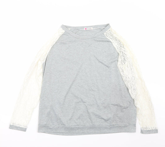 vague Womens Grey   Basic T-Shirt Size XL