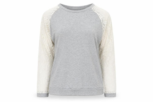 Front view of vague women’s grey basic t-shirt, size XL
