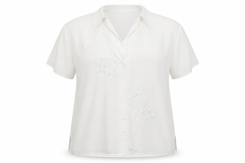 Marks & Spencer Womens White   Basic Button-Up Size 18
