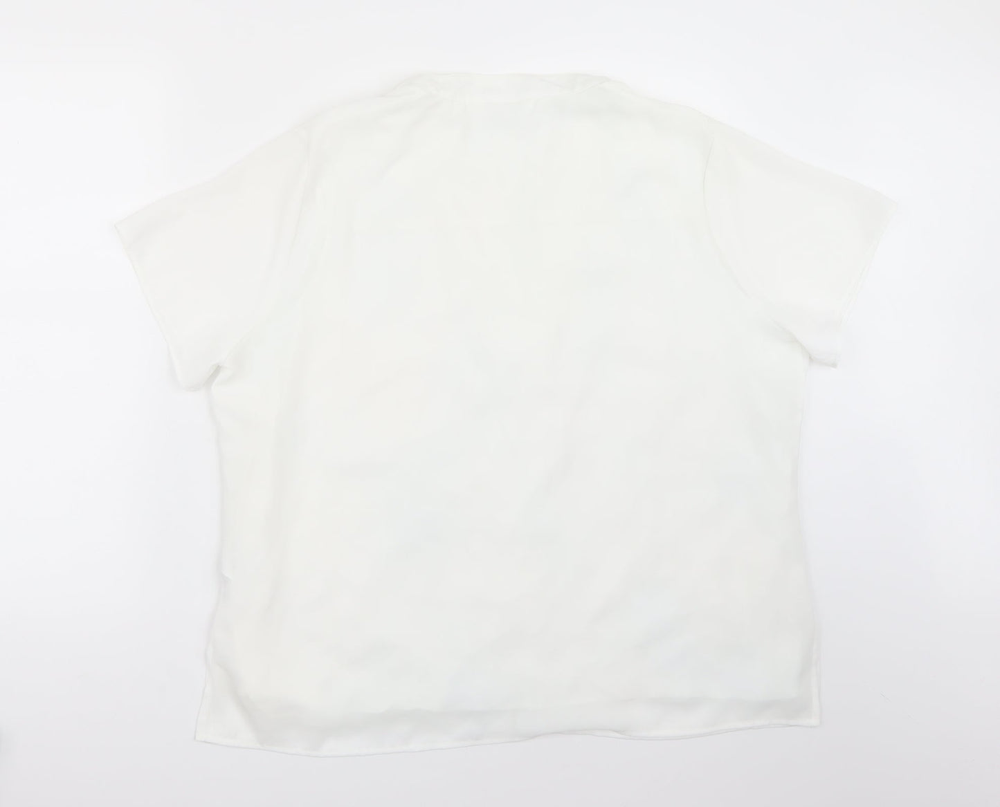 Marks and Spencer Womens White   Basic Button-Up Size 18