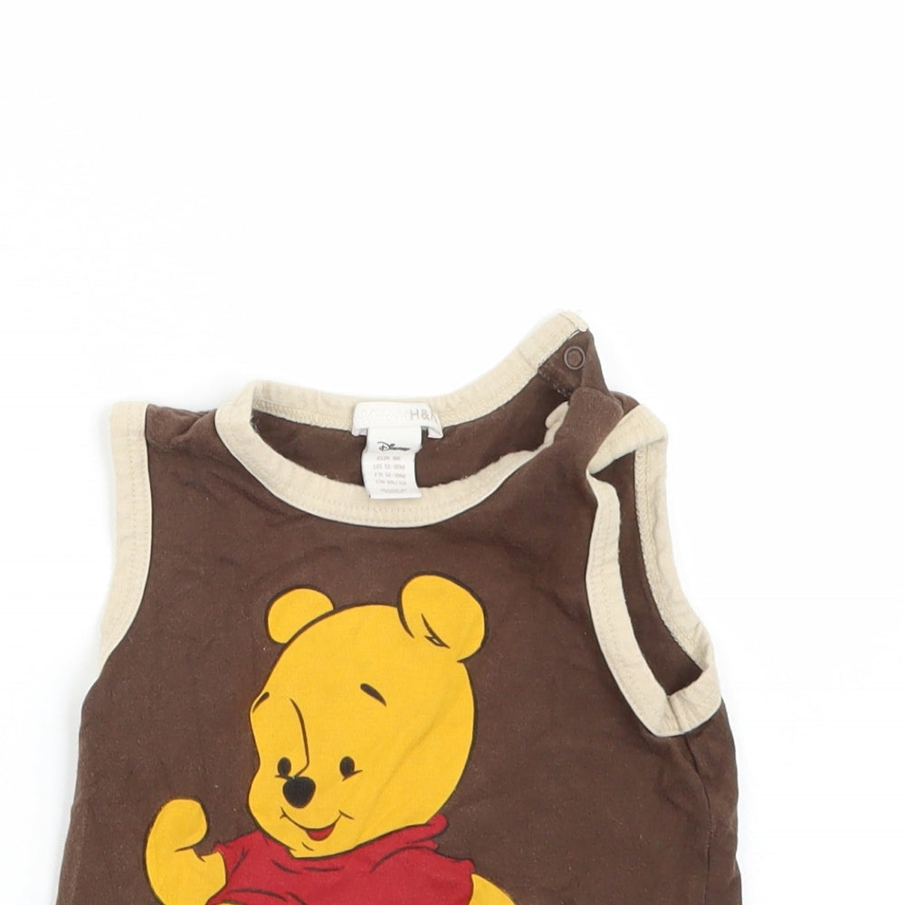 H&M Baby Brown   Basic Tank Size 12-18 Months