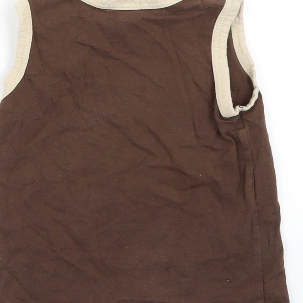 H&M Baby Brown   Basic Tank Size 12-18 Months