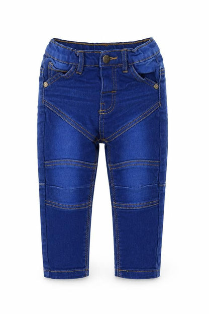 Front view of So cute Baby Blue Capri Jeans, size 12-18, Months