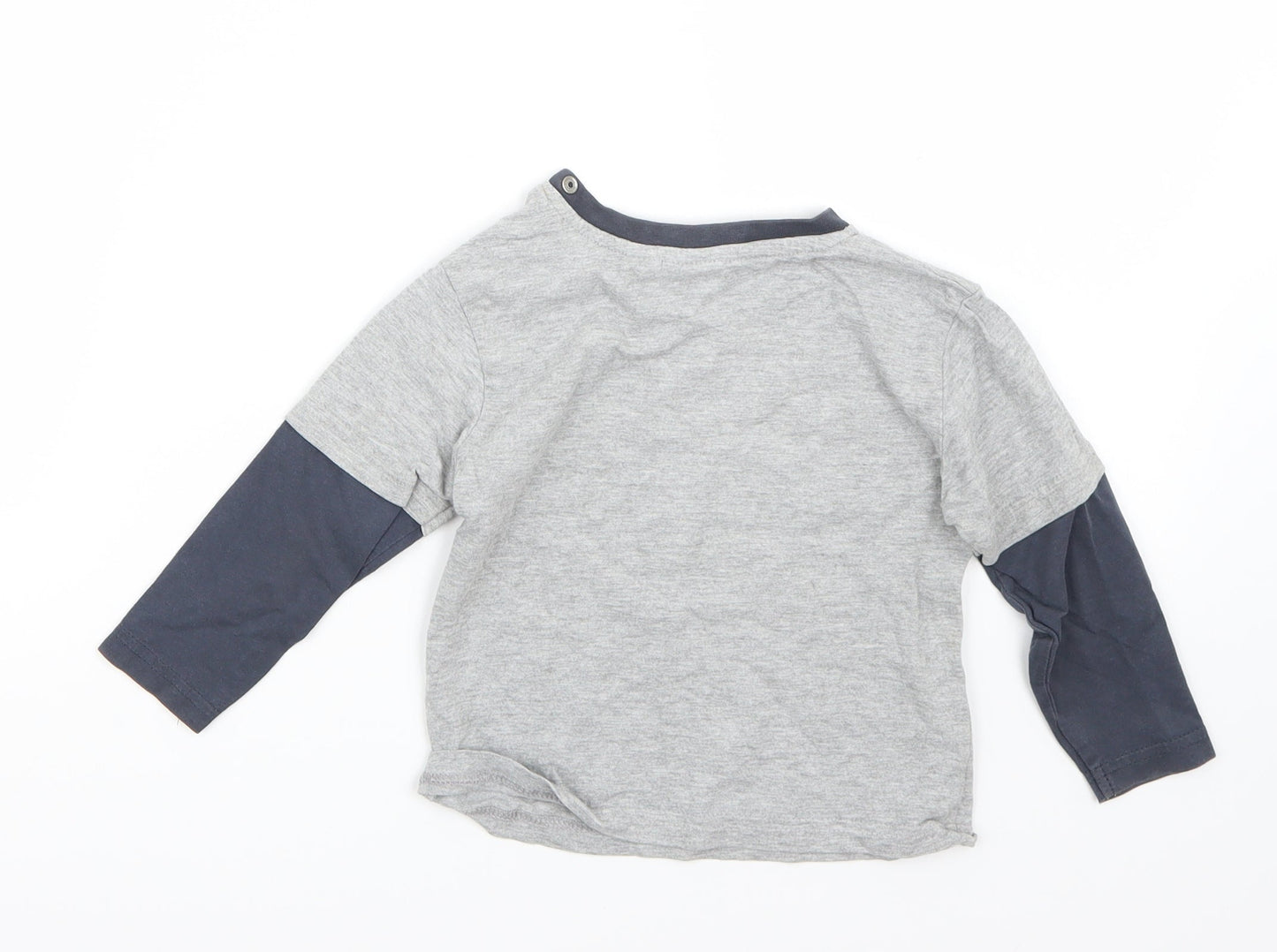 Lupilu Baby Grey   Basic T-Shirt Size 24 Months
