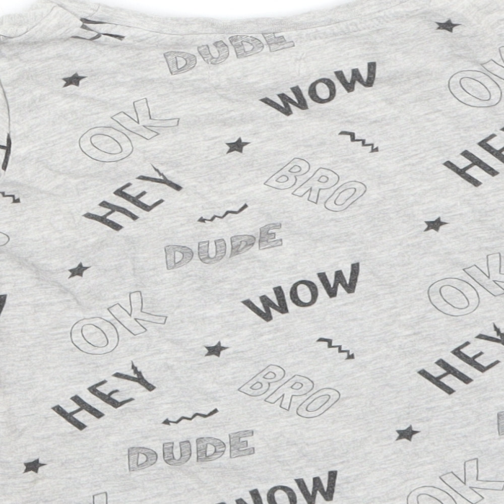 Fox & bunny Boys Grey   Basic T-Shirt Size 2-3 Years