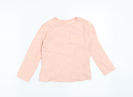George Girls Pink   Basic T-Shirt Size 5-6 Years