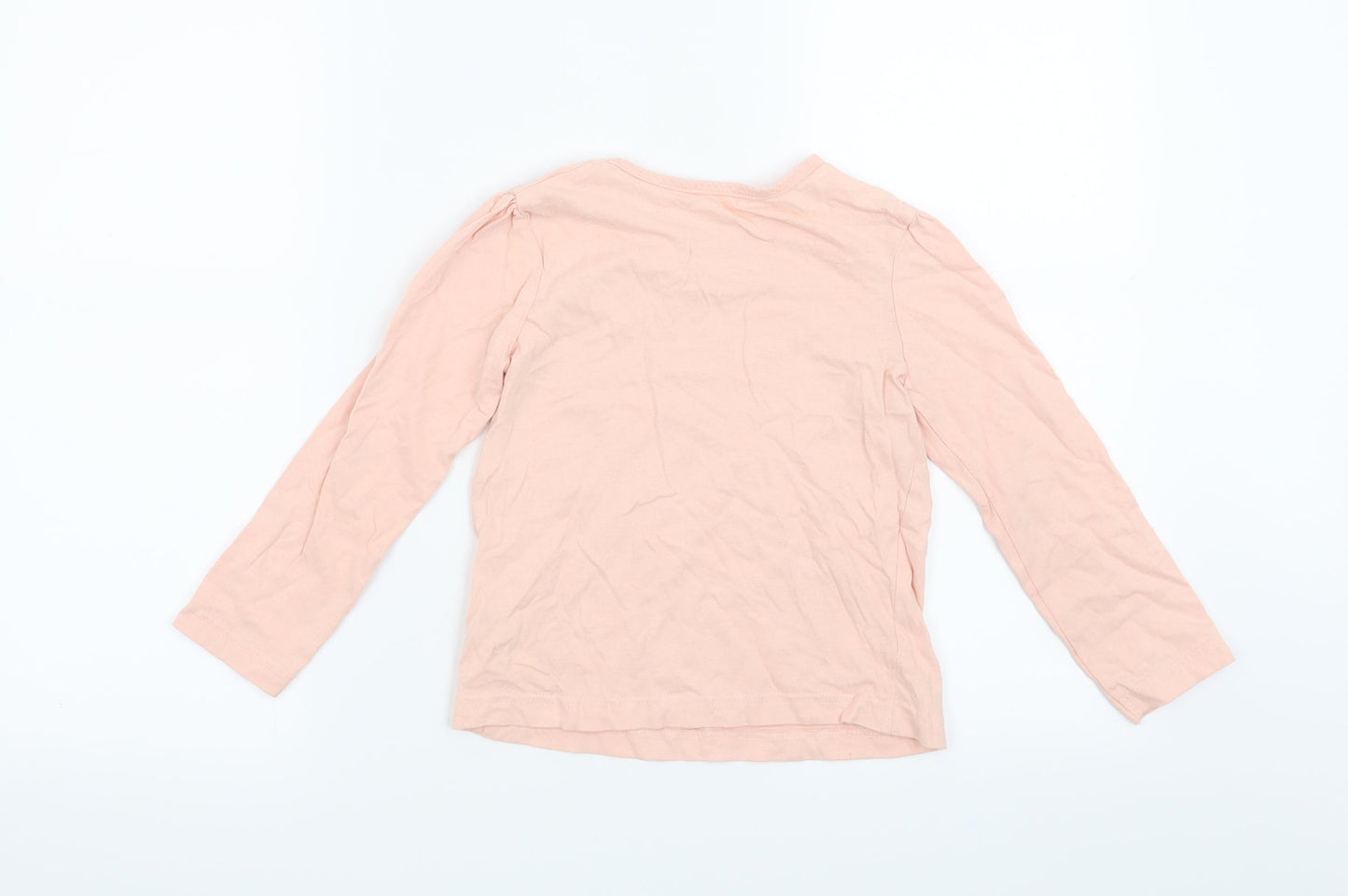 George Girls Pink   Basic T-Shirt Size 5-6 Years