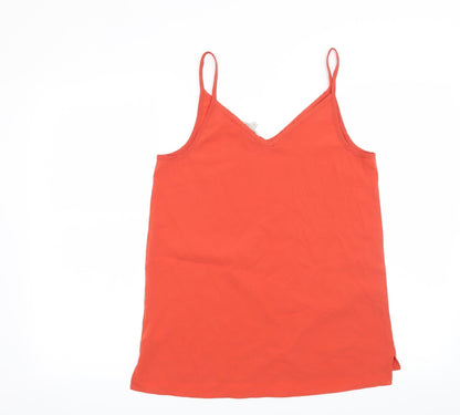 Back view of Peacocks women’s orange basic blouse, size UK 8