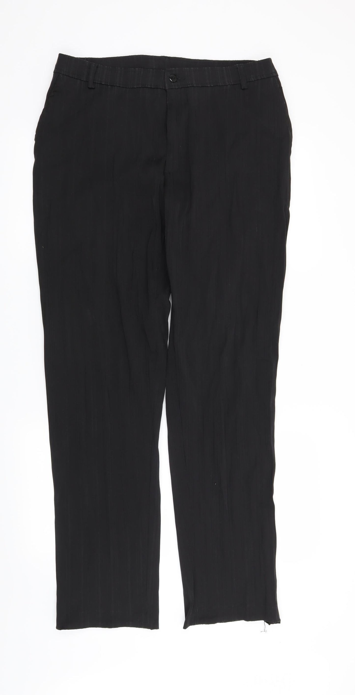 Preworn Womens Black   Trousers  Size 34 in L32 in