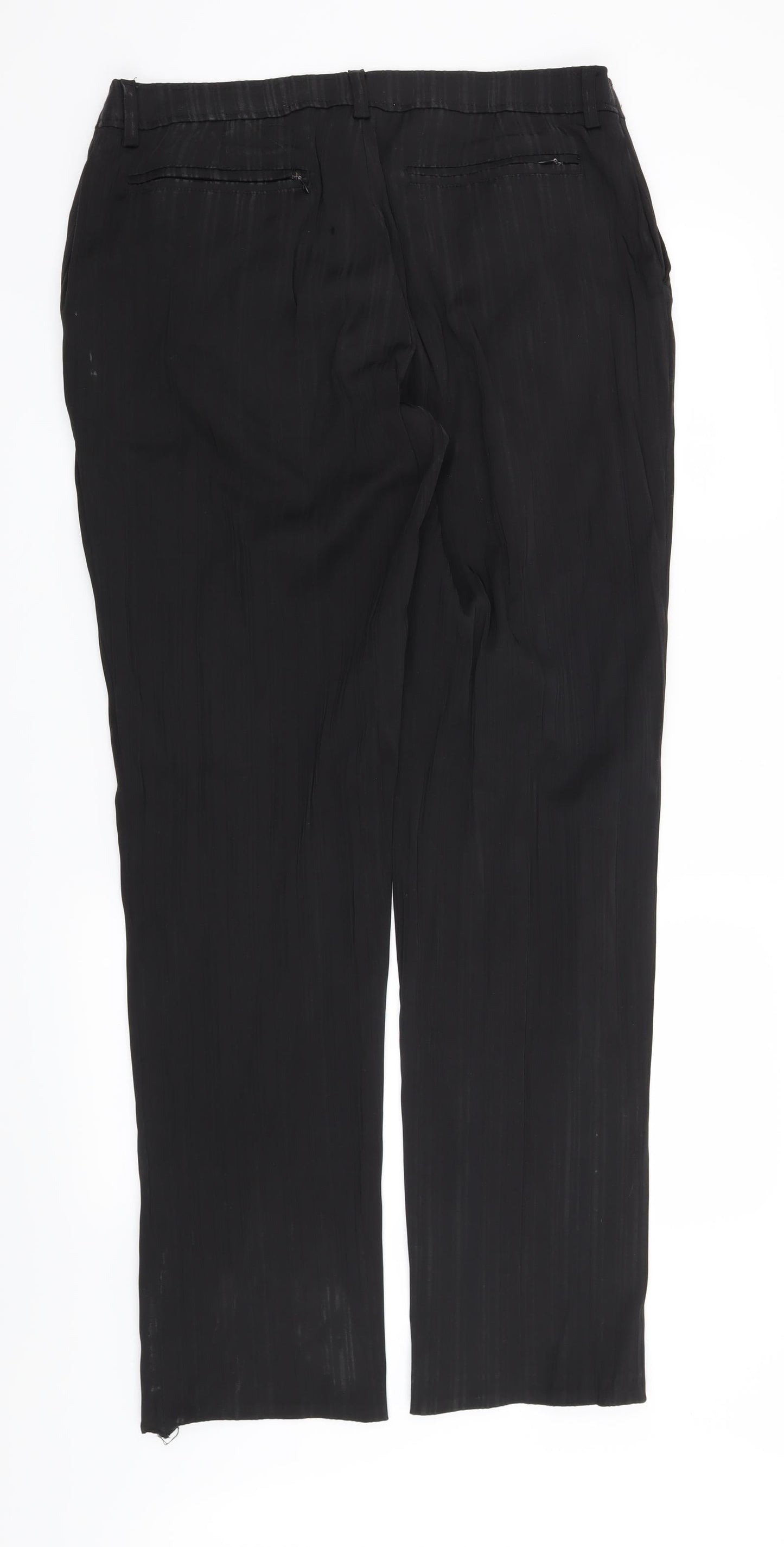 Preworn Womens Black   Trousers  Size 34 in L32 in