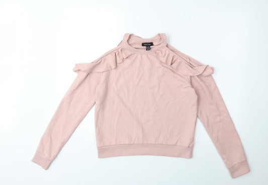 New Look Womens Pink   Pullover Sweatshirt Size 10