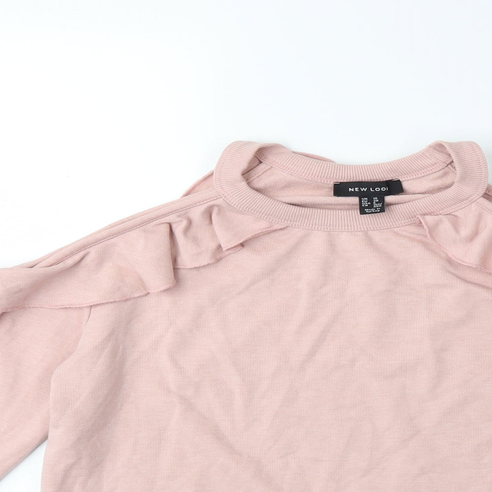 New Look Womens Pink   Pullover Sweatshirt Size 10