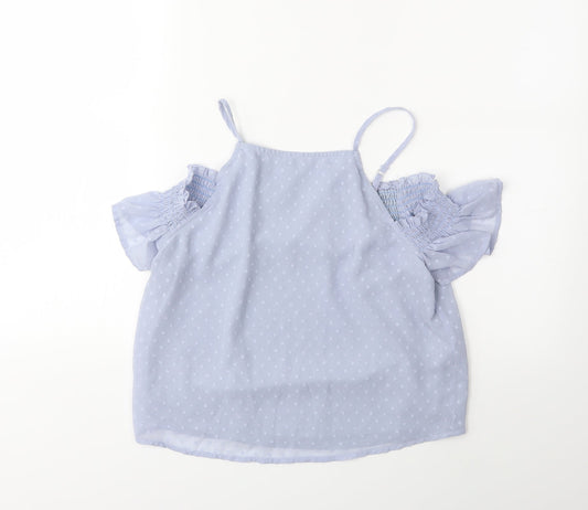 New Look Girls Grey   Basic Blouse Size 12 Years
