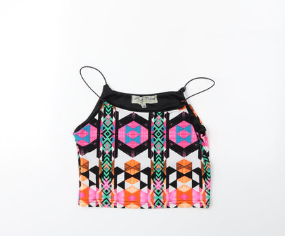 Additional front view of Parisian Signature women’s pink basic tank, size S