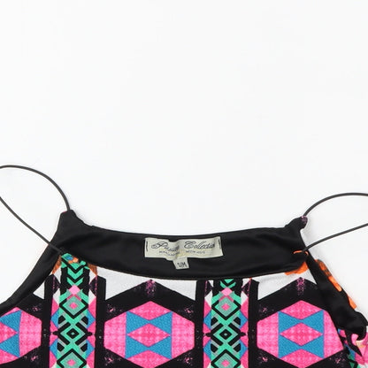 Close-up detail of Parisian Signature women’s pink basic tank, size S