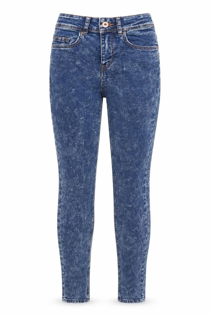 H&M Womens Blue  Denim Skinny Jeans Size 8 L29 in