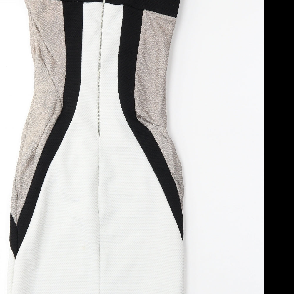 River Island Womens White   Bodycon  Size 10