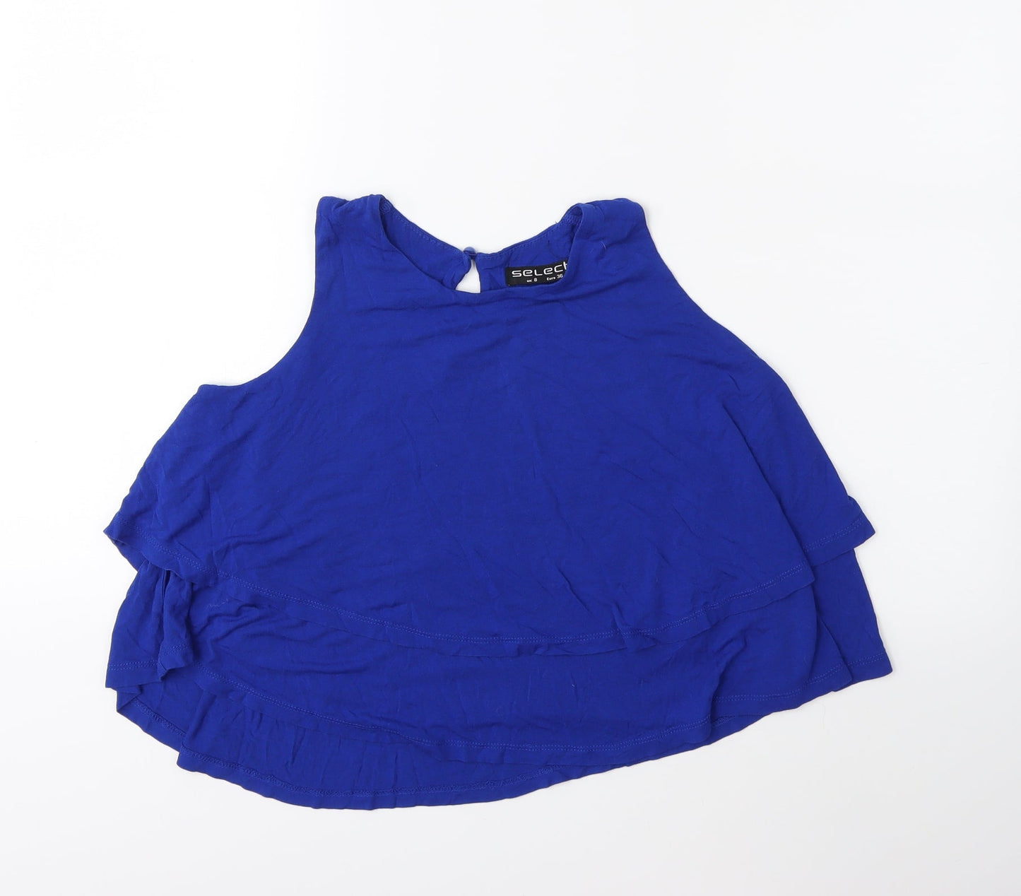 Select Womens Blue   Basic Tank Size 8