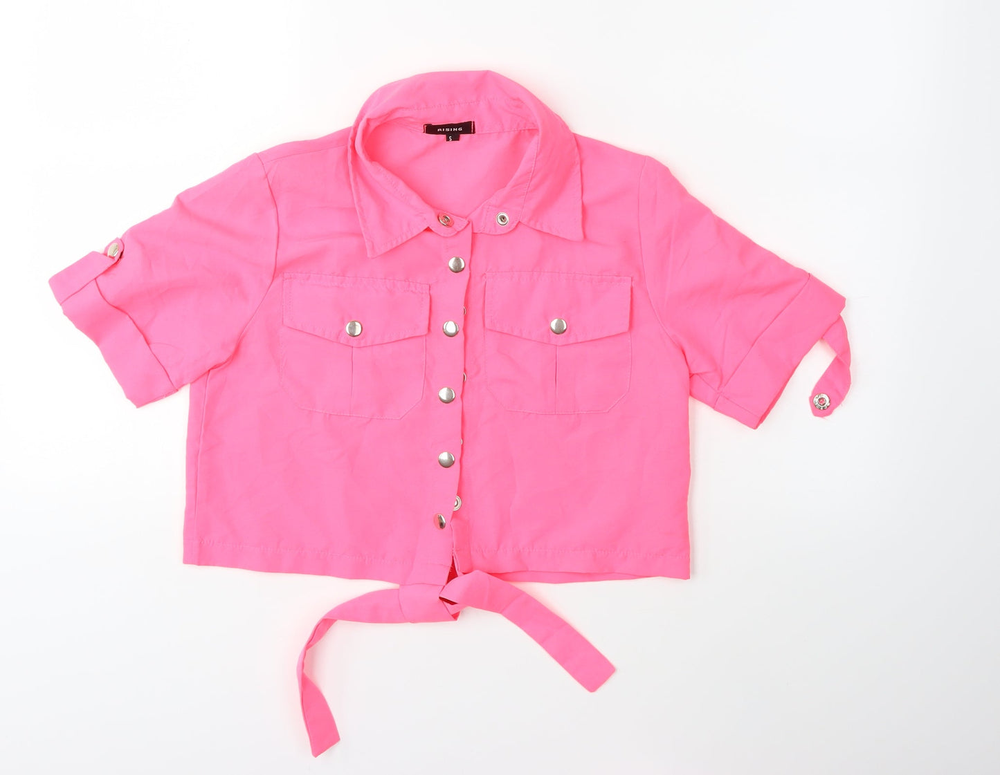 Rising international Womens Pink   Basic Button-Up Size S