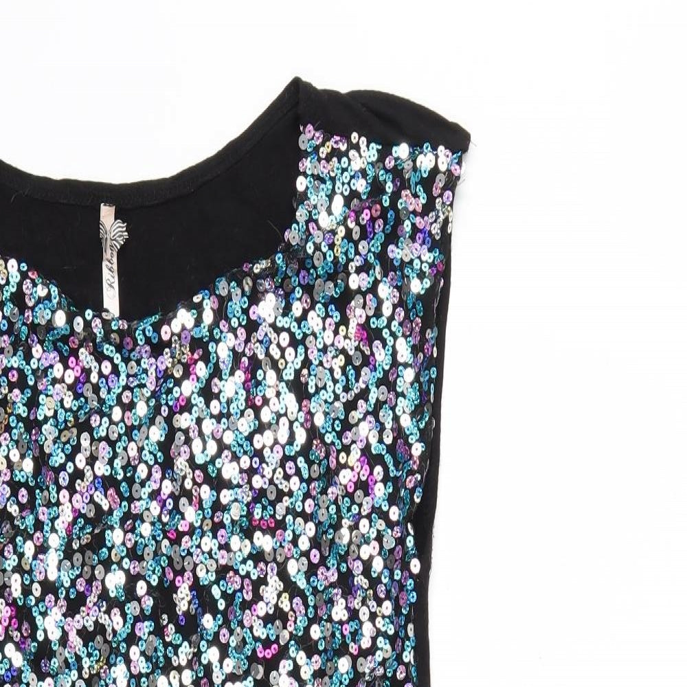Ribbon Womens Black   Shift  Size 12