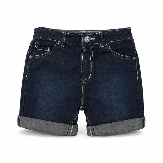 George Girls Black  Denim Mom Shorts Size 3-4 Years