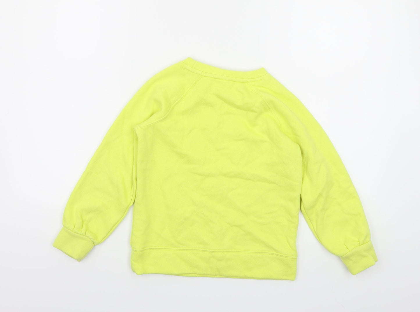 Preworn Girls Yellow   Pullover Sweatshirt Size S