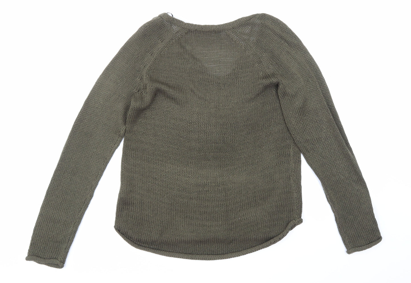 H&M Womens Green   Pullover Jumper One Size