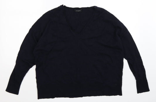 Marks and Spencer Womens Blue  Knit Pullover Jumper Size 16