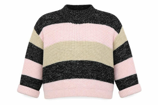 Front view of Next women’s multicoloured knit jumper, size M, - oversized