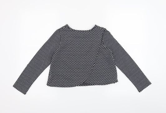 St Bernard Girls Blue Polka Dot  Basic T-Shirt Size 9 Years