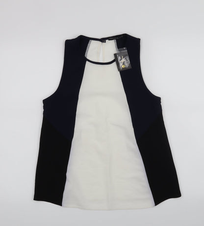 Front view of Atmosphere women’s white basic blouse, size UK 8