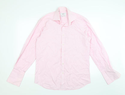 Additional front view of Next men’s pink check button-up, size 15