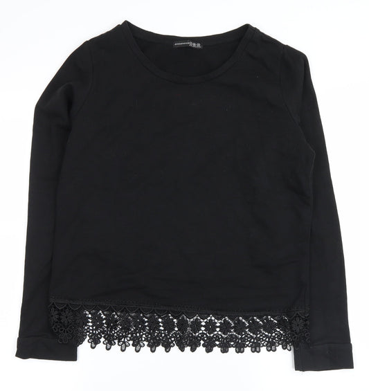 ATMOSPHER Womens Black   Basic Blouse Size 8