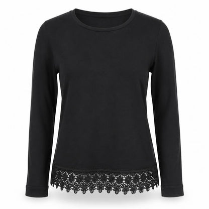 Front view of Atmosphere women’s black basic blouse, size UK 8
