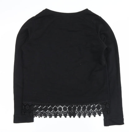 Back view of Atmosphere women’s black basic blouse, size UK 8
