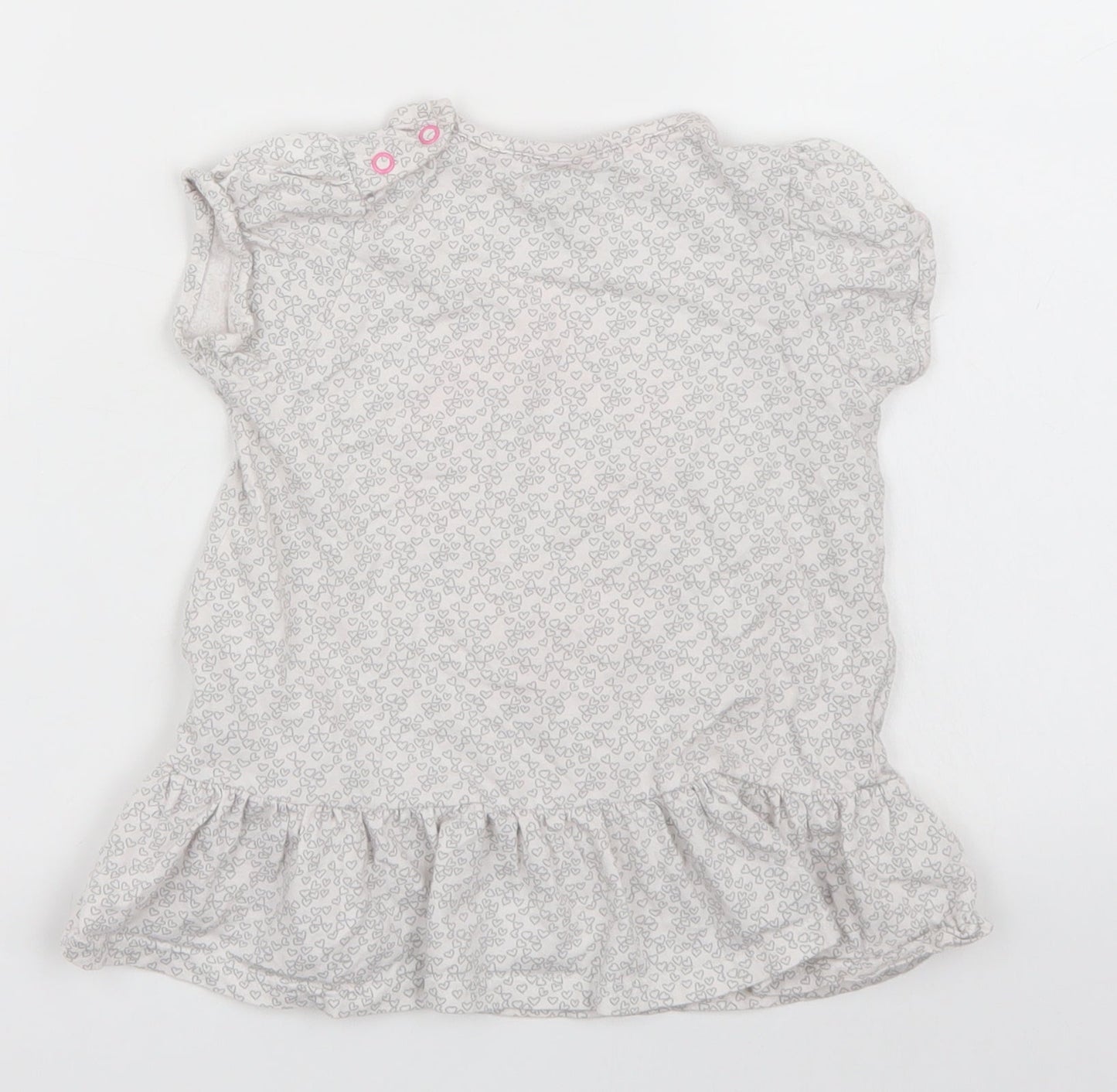 Autograph Girls Grey Polka Dot  Basic T-Shirt Size 2-3 Years