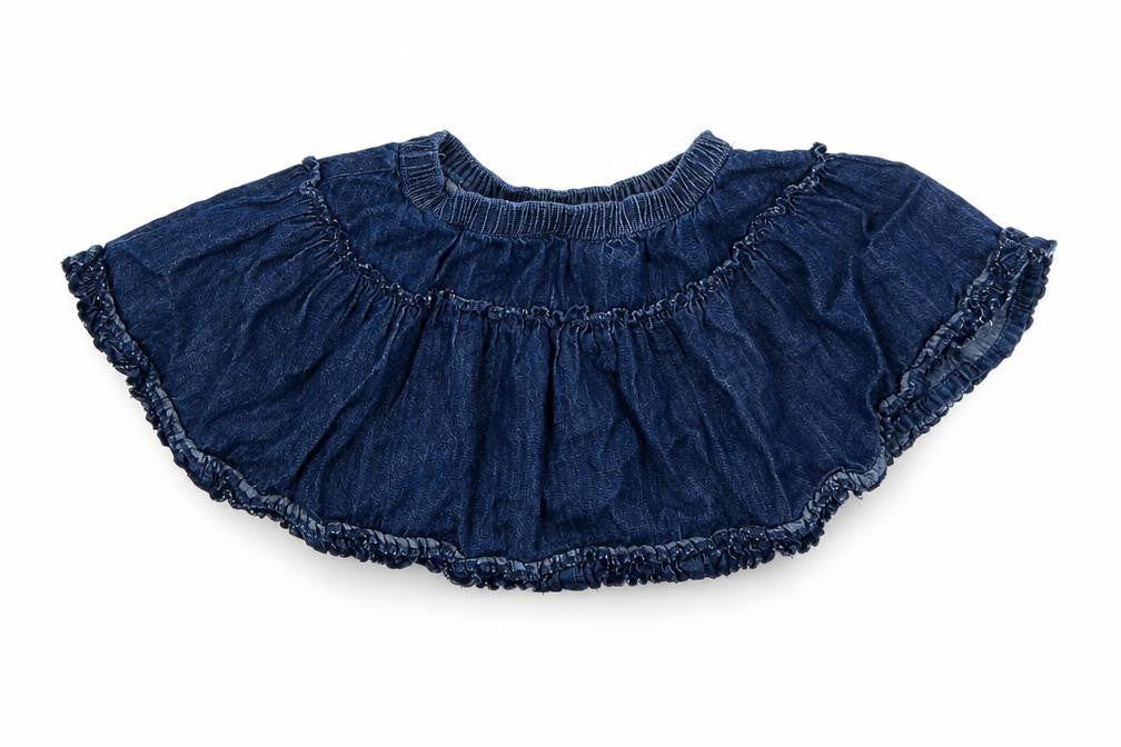 George Girls Blue  Denim Skater Skirt Size 2-3 Years