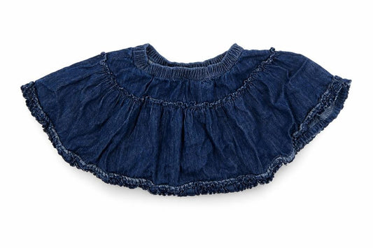 George Girls Blue  Denim Skater Skirt Size 2-3 Years