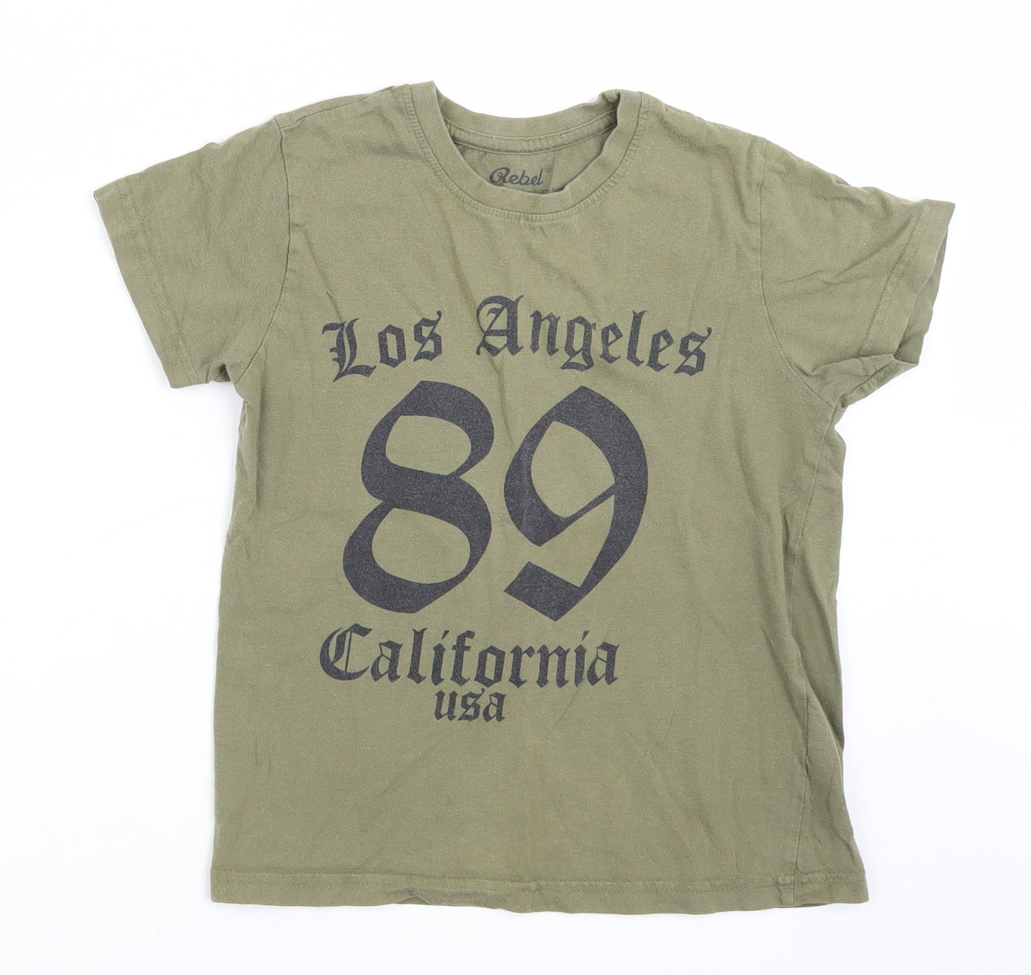 Primark Girls Green   Basic T-Shirt Size 6-7 Years