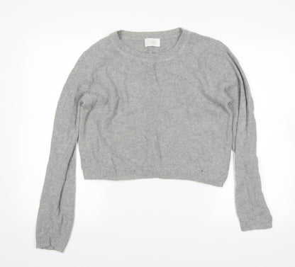 Additional front view of savida women’s grey jumper, size L