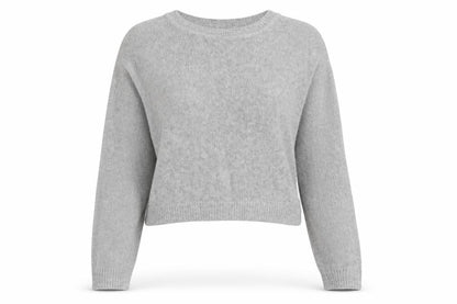 Front view of savida women’s grey jumper, size L