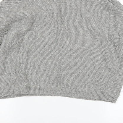 Brand and care label for savida women’s grey jumper, size L