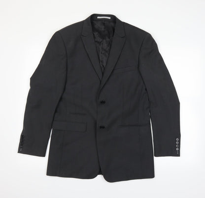 Additional front view of Scopes men’s grey jacket suit jacket, size 36