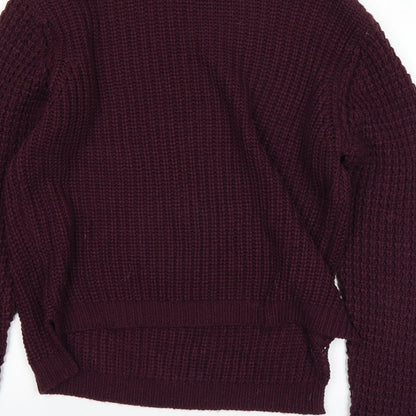 Brand and care label for Select women’s purple jumper, size UK 14