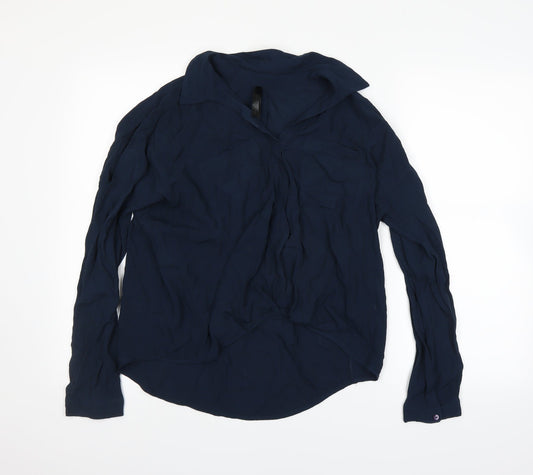 Preworn Womens Blue   Basic Button-Up Size M