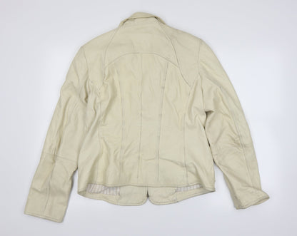 Back view of Lakeland women’s white jacket, size UK 14