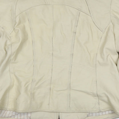 Brand and care label for Lakeland women’s white jacket, size UK 14