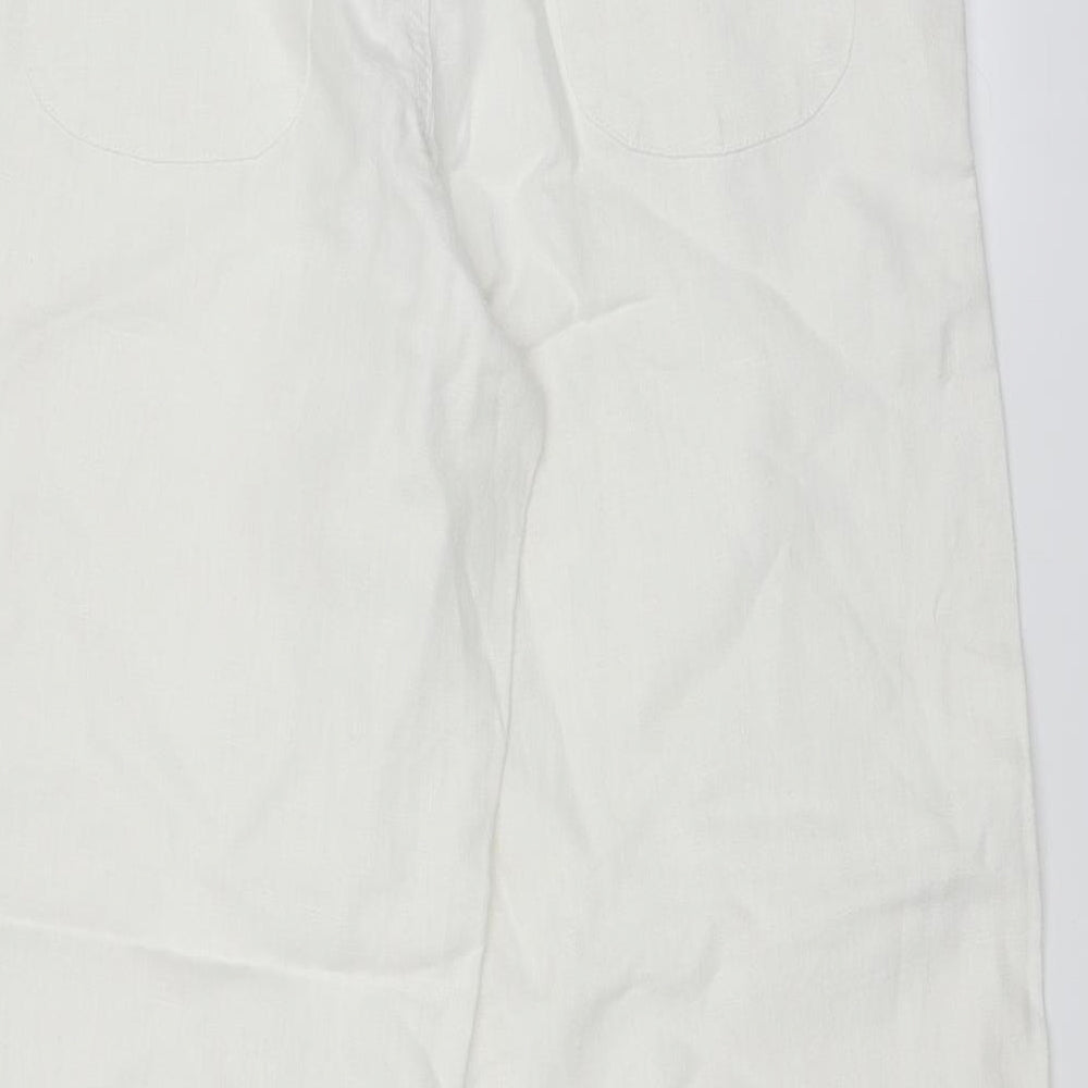 mamas & papas Womens White   Straight Jeans Size 10 L25 in