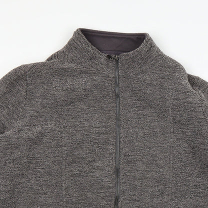 Close-up detail of Marks & Spencer women’s brown jacket, size M