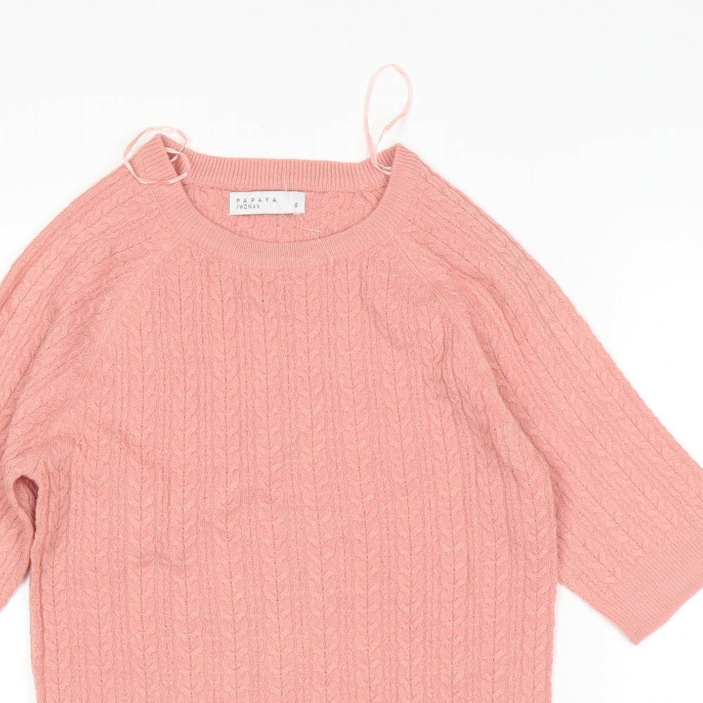 Papaya Womens Pink   Pullover Jumper Size 10